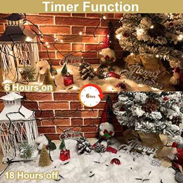 33 Ft-100 LED Christmas Fairy Lights with Remote Control