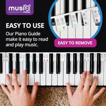 Removable Piano Keyboard Note Labels for Easy Learning