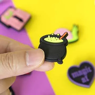 Halloween Witch Shoe Charm Horror Charms,Halloween Gifts,Skull Shoe Charms Men Women Teens Accessories Charms (36PCS)