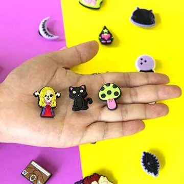 Halloween Witch Shoe Charm Horror Charms,Halloween Gifts,Skull Shoe Charms Men Women Teens Accessories Charms (36PCS)