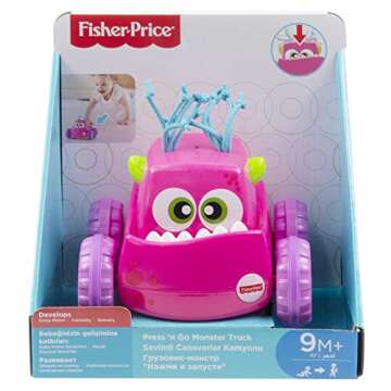 Fisher-Price Press 'n Go Monster Truck - Engaging Baby Toy