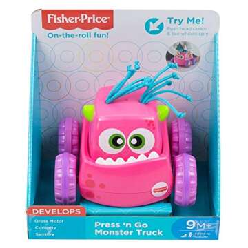 Fisher-Price Press 'n Go Monster Truck - Engaging Baby Toy