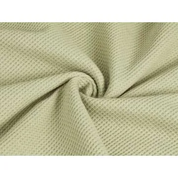 miduo Womens 2025 Fall Clothes Loose Waffle Knit Sweatshirts V Neck Long Sleeve Pullover Sweatshirts Outerwear Light Green M