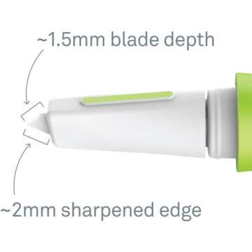 Slice 00116 Precision Cutter, Micro Ceramic Blade, Finger Friendly Never Rusts, Intricate Cuts for Art Crafts, Projects & Food
