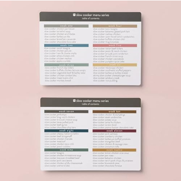Meal Planner with 72 Recipe Cards for Easy Cooking