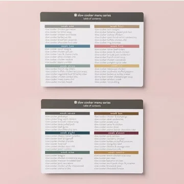 Meal Planner with 72 Recipe Cards for Easy Cooking