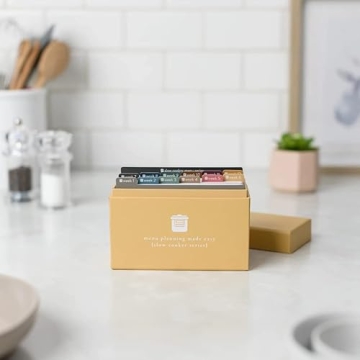 Meal Planner with 72 Recipe Cards for Easy Cooking