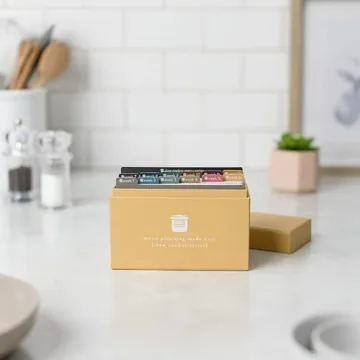 Meal Planner with 72 Recipe Cards for Easy Cooking