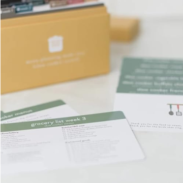 Meal Planner with 72 Recipe Cards for Easy Cooking