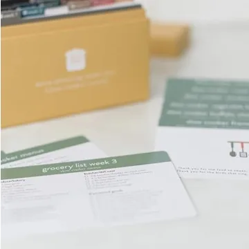 Meal Planner with 72 Recipe Cards for Easy Cooking