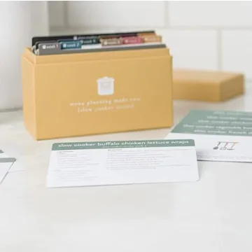 Meal Planner with 72 Recipe Cards for Easy Cooking