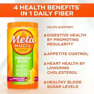 Metamucil Premium Blend Fiber Supplement - Sugar Free, 180 Servings
