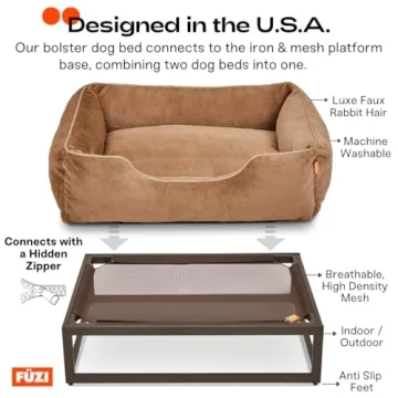 Luxury Elevated Dog Bed for Medium Dogs - FUZI