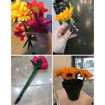 Honbay 4 Rolls 1/2" Wide 30Yard/Roll Floral Tapes for Bouquet Stem Wrap Florist Craft Projects (Dark Green)