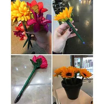 Honbay 4 Rolls 1/2" Wide 30Yard/Roll Floral Tapes for Bouquet Stem Wrap Florist Craft Projects (Dark Green)