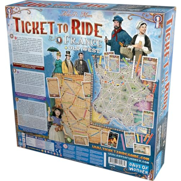 Ticket to Ride Expansion: France and Old West Adventure