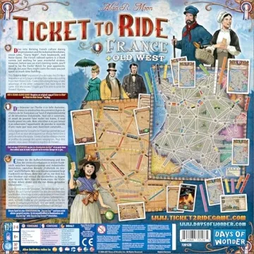 Ticket to Ride Expansion: France and Old West Adventure