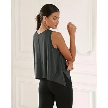 Ultra Soft Modal Sleeveless Crop Top for Yoga & Workouts