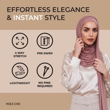 Premium Instant Hijab Scarf - Comfortable & Stylish Jersey Wrap