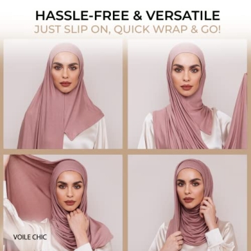 Premium Instant Hijab Scarf - Comfortable & Stylish Jersey Wrap