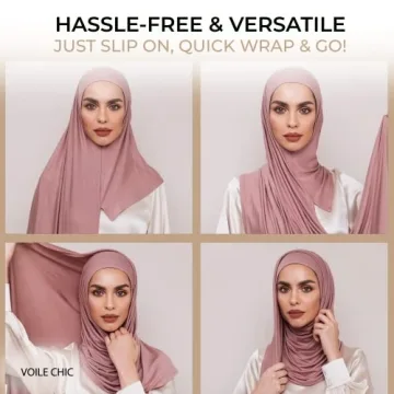 Premium Instant Hijab Scarf - Comfortable & Stylish Jersey Wrap