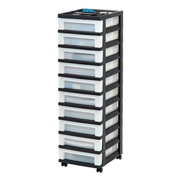 IRIS USA 10-Drawer Rolling Storage Cart Organizer