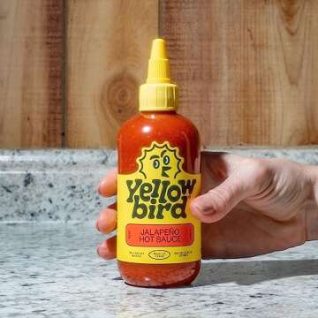 Yellowbird Classic Hot Sauce Variety Pack - 5-Piece - Mellow to Real Hot - Pantry Size Hot Sauces - Blue Agave Sriracha, Ghost Pepper Hot Sauce, Habanero Sauce & More (9.8 oz, 5 Count)