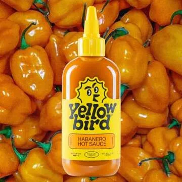 Yellowbird Classic Hot Sauce Variety Pack - 5-Piece - Mellow to Real Hot - Pantry Size Hot Sauces - Blue Agave Sriracha, Ghost Pepper Hot Sauce, Habanero Sauce & More (9.8 oz, 5 Count)