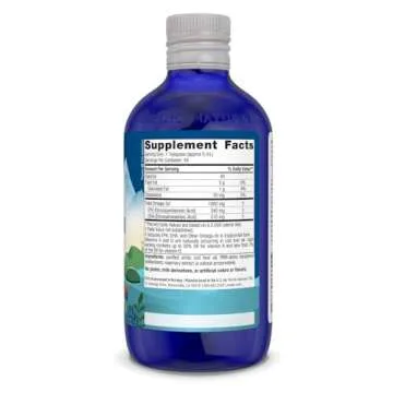 Nordic Naturals Arctic Cod Liver Oil, Unflavored - 8 oz - 1060 mg Total Omega-3s with EPA & DHA - Heart & Brain Health, Healthy Immunity, Overall Wellness - Non-GMO - 48 Servings