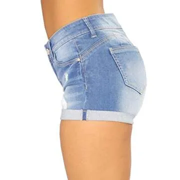 Govc Women Casual Summer Stretchy Denim Jean Shorts
