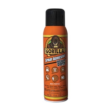Gorilla Heavy Duty Spray Adhesive - Versatile 14oz Clear Repositionable Adhesive