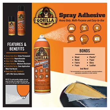 Gorilla Heavy Duty Spray Adhesive for All Projects