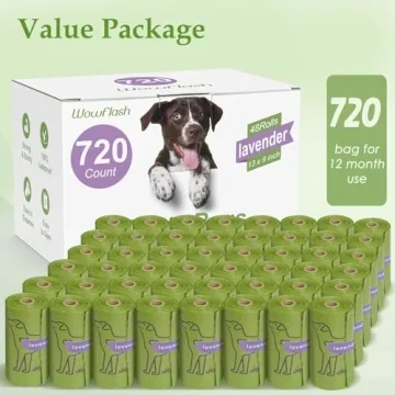 Durable Lavender Scented Dog Waste Bags 720 Count