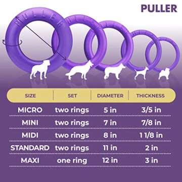 Puller Outdoor Dog Ring Toys - Dog Fetch Toy & Tug of War Dog Toy for Small Medium Large Dogs - Dog Ball & Soft Dog Frisbee Alt - Outside Dog Yard Toys - Big Dog Pull Toy - Dog Agility Jumps Tool