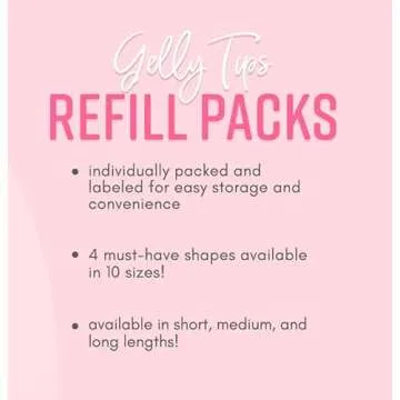 Kiara Sky Gelly Tip Soak Off Nails Refill Packs