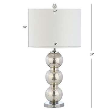 JONATHAN Y Table Lamps Set of 2 - Elegant LED Lighting