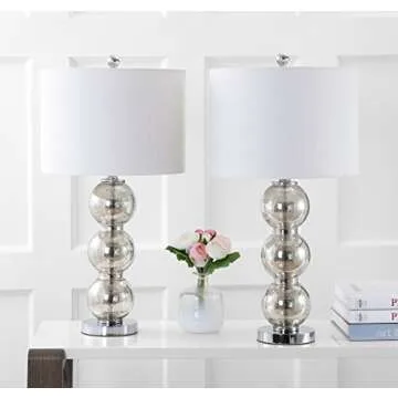 JONATHAN Y Table Lamps Set of 2 - Elegant LED Lighting