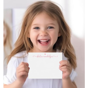 Cute Personalized Stationery with Heart for Girls