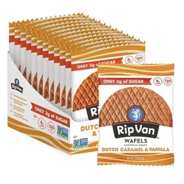 Rip Van Wafels Caramel Vanilla Stroopwafels 12 Count