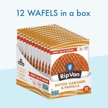 Rip Van Wafels Caramel Vanilla Stroopwafels 12 Count