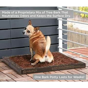Bark Potty Disposable Dog Potty - Multi-Use, Odor Neutralizing, Non-Leaking - Lasts for Weeks - Indoor/Outdoor