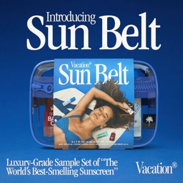 Stylish Vacation Sun Protection Sampler Bag for Fun Trips