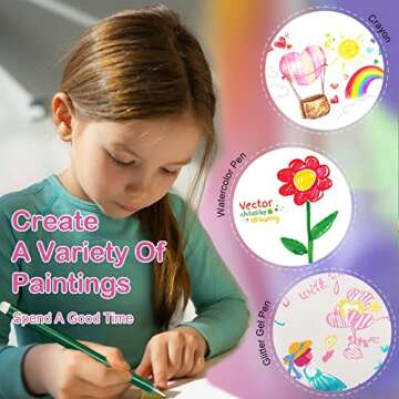 Unicorn Markers Set Gifts for Girls: Coloring Scented Markers Kit with Unicorns Pencil Case - 66PCS Art Supplies Drawing Toys - Birthday Christmas Gift for Kids 4 5 6 7 8 9 10 Years Old