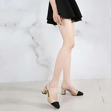 MICIFA Women's Slingback Heels - Stylish & Comfortable Pumps