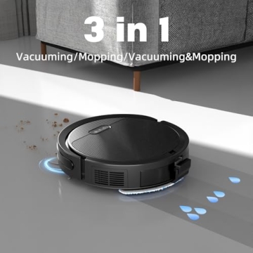 Kipvvo V3 Robot Vacuum Combo with Smart Control and 5000Pa Suction
