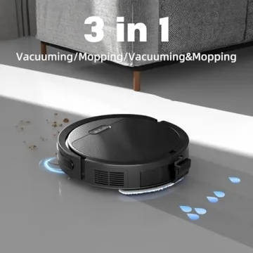 Kipvvo V3 Robot Vacuum Combo with Smart Control and 5000Pa Suction