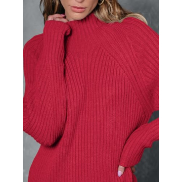 LILLUSORY Mock Neck Sweater Dress - Chic Fall Style