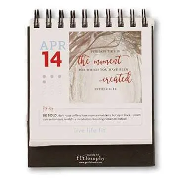 Fitlosophy Make Today Count 365-Day Desk Calendar