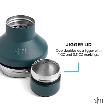 Simple Modern Cocktail Shaker Set with Jigger Lid | Stainless Steel Boston Shaker Insulated Martini Mixer for Mocktails | Gifts for Men Women Him Her | Classic Collection | 20oz | Lavender Mist