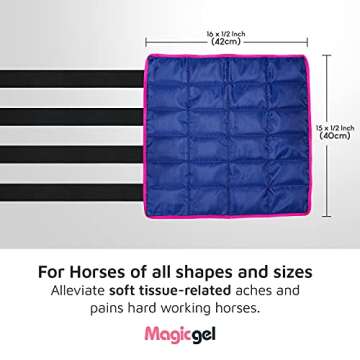 Magic Gel Horse Ice Pack with Carry Case - Cooling Gel Wraps for Horses